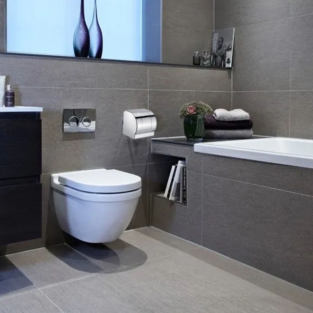 Uchwyt na papier toaletowy 2021 - nowy model do zawieszenia na ścianie dozownik chusteczek toaletowych w domu - Wianko - 3