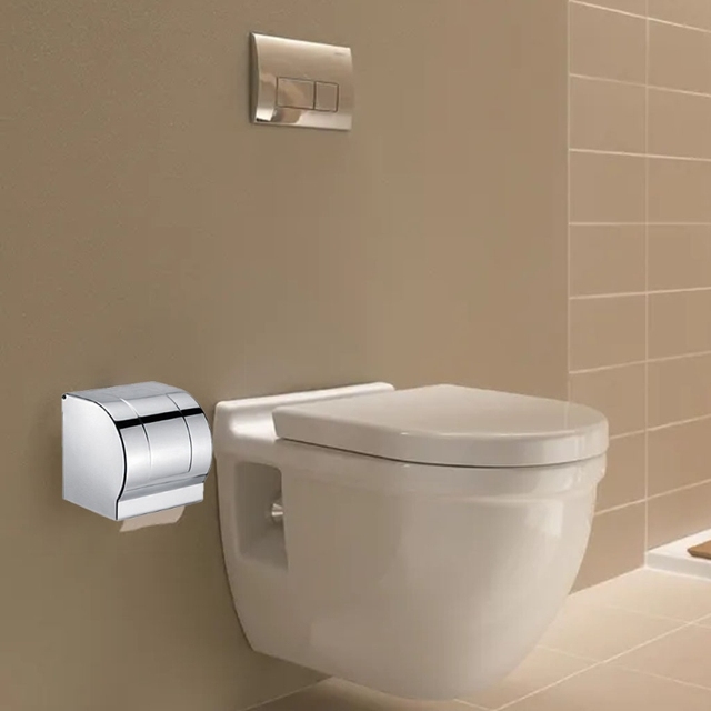Uchwyt na papier toaletowy 2021 - nowy model do zawieszenia na ścianie dozownik chusteczek toaletowych w domu - Wianko - 2