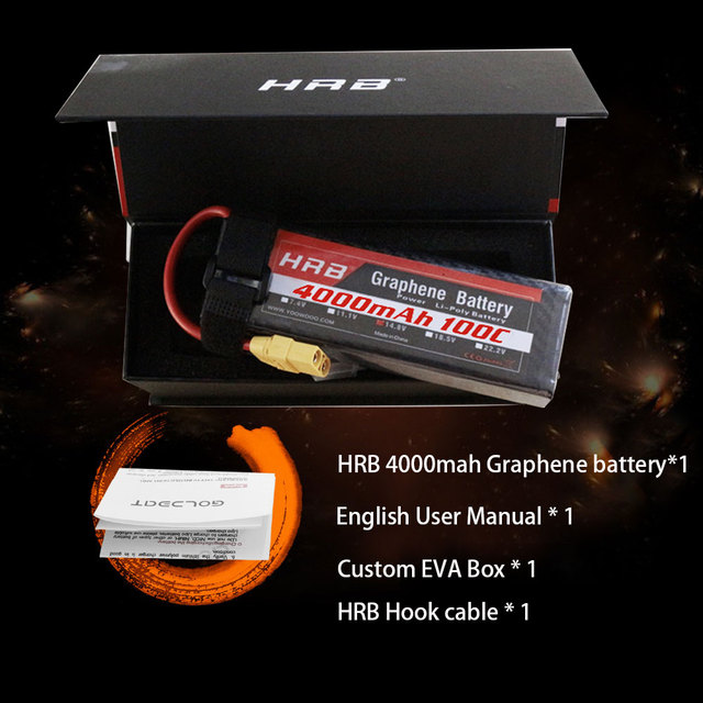 Akumulator HRB Lipo 2S-6S 4000mah z grafenem XT90 dla RC Monster trucks, samochody i drony - Wianko - 6