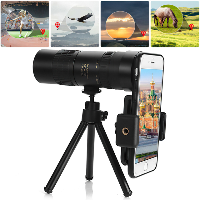 Monokular 10-300X40 mm HD Super teleobiektyw z zoomem do smartfonów - idealny na plażę, podróże i sporty na świeżym powietrzu - Wianko - 18