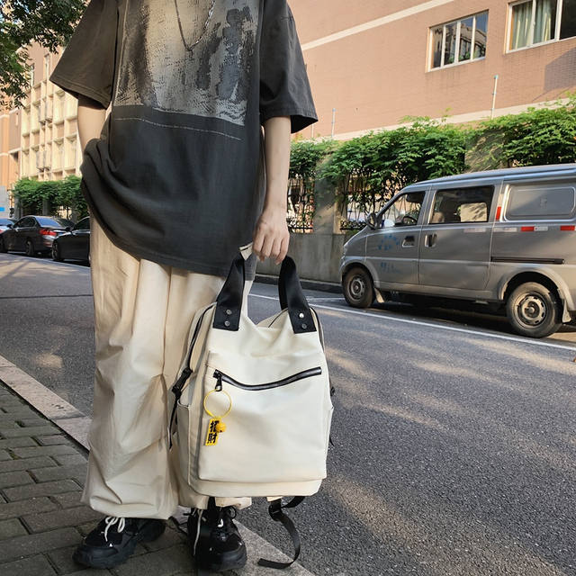 Plecak podróżny damski HOCODO wodoodporny o dużej pojemności, wykonany z nylonu, z podwójnym uchwytem i modnym designem na codzienne i szkolne potrzeby młodych dziewcząt - Wianko - 7