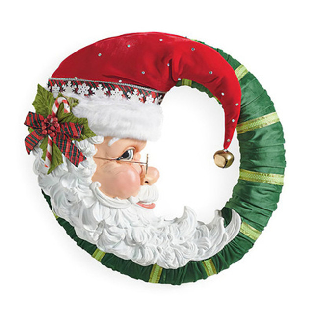 Bożonarodzeniowa naklejka okienna z motywem świętego Mikołaja i śnieżynki - Wianko - 6