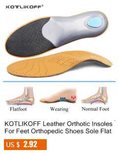 Skórzana ortopedyczna wkładka KOTLIKOFF do płaskostopia, dla sklepienia łukowego, O/X podkładki, poprawiająca ból pięty i podeszwę buta, 1 para - Wianko - 104