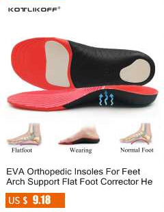Skórzana ortopedyczna wkładka KOTLIKOFF do płaskostopia, dla sklepienia łukowego, O/X podkładki, poprawiająca ból pięty i podeszwę buta, 1 para - Wianko - 67