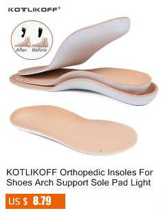 Skórzana ortopedyczna wkładka KOTLIKOFF do płaskostopia, dla sklepienia łukowego, O/X podkładki, poprawiająca ból pięty i podeszwę buta, 1 para - Wianko - 145