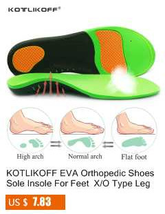 Skórzana ortopedyczna wkładka KOTLIKOFF do płaskostopia, dla sklepienia łukowego, O/X podkładki, poprawiająca ból pięty i podeszwę buta, 1 para - Wianko - 78