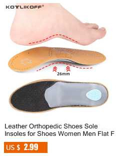 Skórzana ortopedyczna wkładka KOTLIKOFF do płaskostopia, dla sklepienia łukowego, O/X podkładki, poprawiająca ból pięty i podeszwę buta, 1 para - Wianko - 118