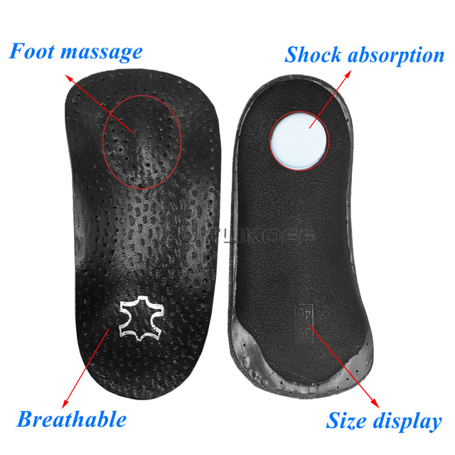 Skórzana ortopedyczna wkładka KOTLIKOFF do płaskostopia, dla sklepienia łukowego, O/X podkładki, poprawiająca ból pięty i podeszwę buta, 1 para - Wianko - 22