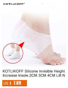 KOTLIKOFF - silikonowe niewidoczne wkładki podwyższające buty o 2CM, 3CM, 4CM - miękkie skarpetki, dla mężczyzn i kobiet - Wianko - 89