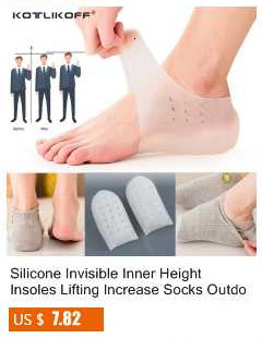 KOTLIKOFF - silikonowe niewidoczne wkładki podwyższające buty o 2CM, 3CM, 4CM - miękkie skarpetki, dla mężczyzn i kobiet - Wianko - 77