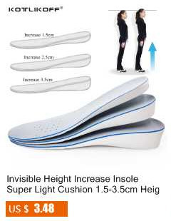KOTLIKOFF - silikonowe niewidoczne wkładki podwyższające buty o 2CM, 3CM, 4CM - miękkie skarpetki, dla mężczyzn i kobiet - Wianko - 79