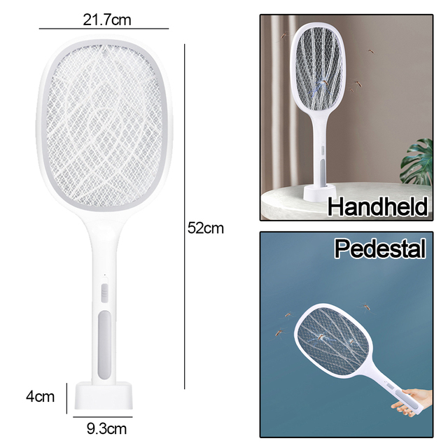 Elektryczna łapka na owady - Swatter zabójca much i komarów z UV lampą - Wianko - 4