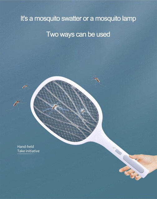 Elektryczna łapka na owady - Swatter zabójca much i komarów z UV lampą - Wianko - 7