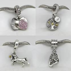 Koraliki bezpieczeństwa klip korek kwiaty srebrny Charm DIY do bransoletki Pandora Charms - Wianko - 6