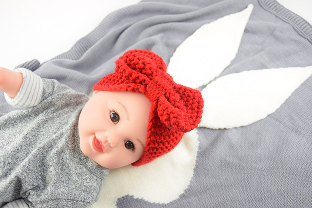 Dziecko zamszowa bawełniana kołdra 3D królik Knitting - ciepły, miękki, idealny dla wózka - rekwizyt fotograficzny dla niemowląt i otulina dla noworodków - Wianko - 26
