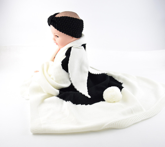 Dziecko zamszowa bawełniana kołdra 3D królik Knitting - ciepły, miękki, idealny dla wózka - rekwizyt fotograficzny dla niemowląt i otulina dla noworodków - Wianko - 21