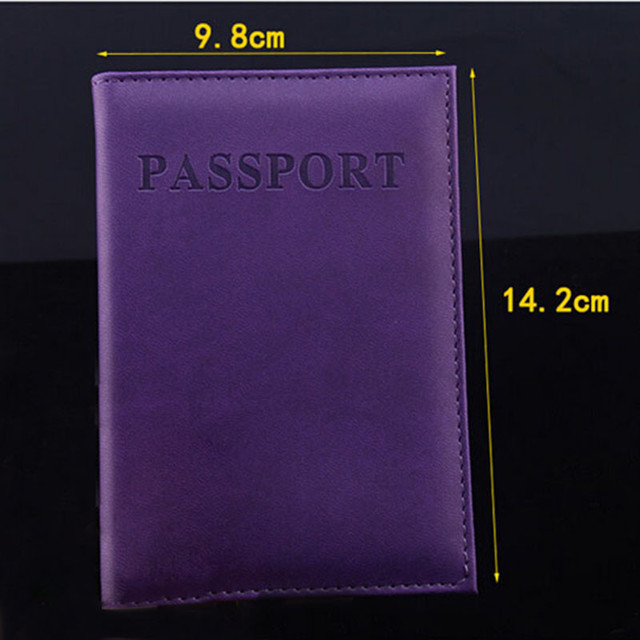 Etui na paszport i karty ze sztucznej skóry, uniwersalny futerał damski i męski - czarny - Wianko - 8