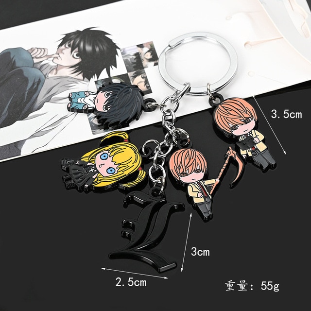 Figurka Death Note L Misa Cosplay - brelok, metalowy naszyjnik i wiszący Notes Ryuuku - zabawka dla dzieci i prezent - Wianko - 1