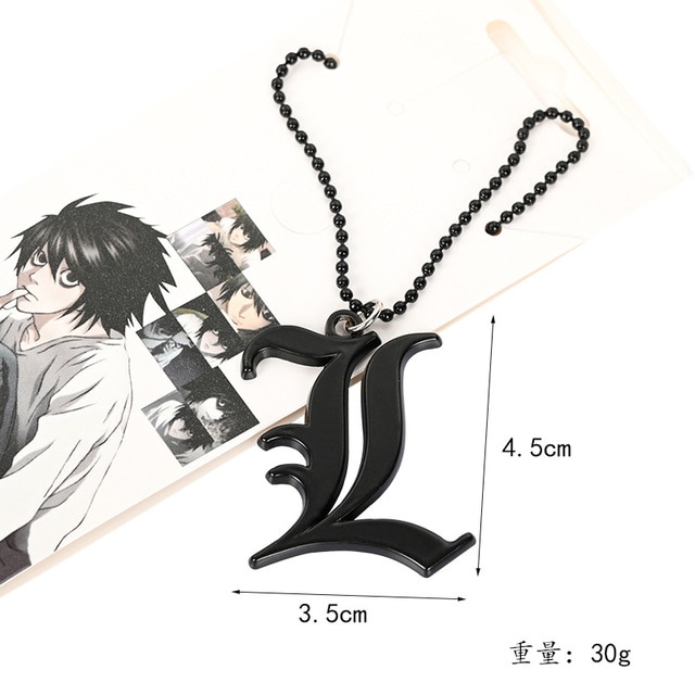 Figurka Death Note L Misa Cosplay - brelok, metalowy naszyjnik i wiszący Notes Ryuuku - zabawka dla dzieci i prezent - Wianko - 14