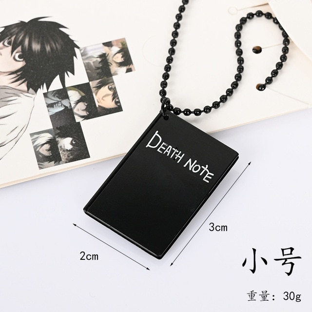 Figurka Death Note L Misa Cosplay - brelok, metalowy naszyjnik i wiszący Notes Ryuuku - zabawka dla dzieci i prezent - Wianko - 11
