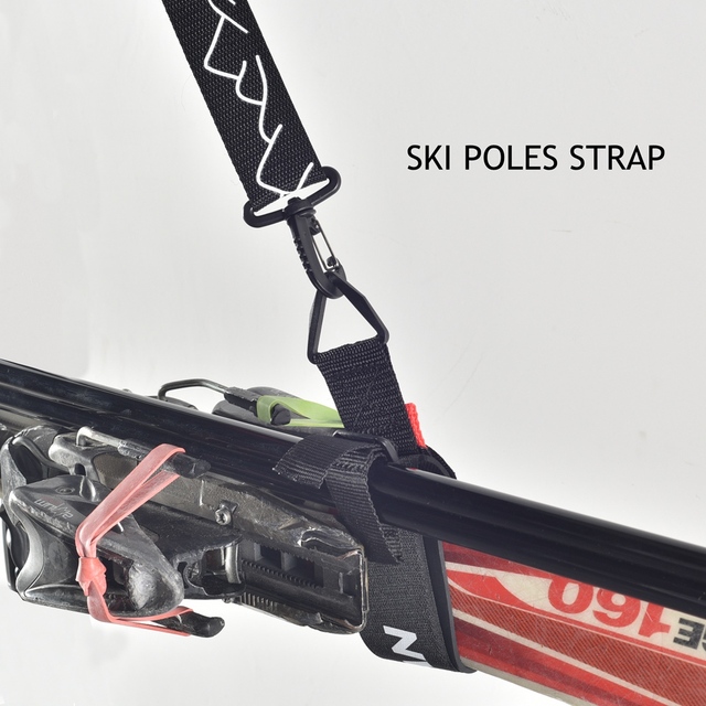 Kijki narciarskie XCMAN Alpine z amortyzowanym uchwytem na rzepy i paskiem na ramię do nart i słupów - Wianko - 8