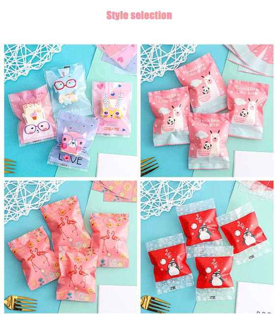 Torby cukierkowe w prostym stylu z różowymi kokardkami do pakowania urodzinowych dekoracji weselnych DIY - Wianko - 5