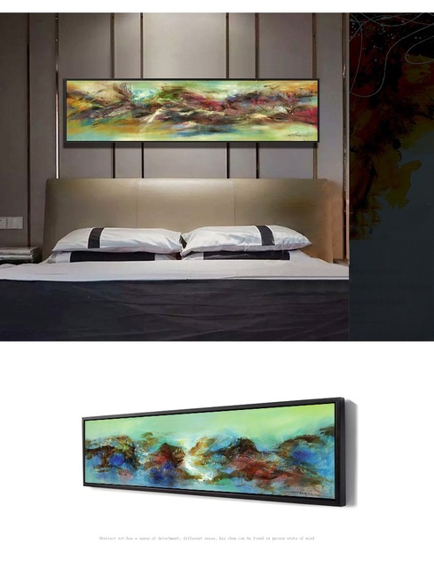 Niestandardowe minimalistyczne malarstwo abstrakcyjne - dekoracyjne obrazy do salonu hotelowego i domowego - Wianko - 15