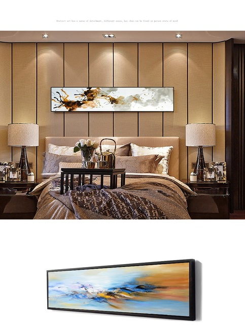 Niestandardowe minimalistyczne malarstwo abstrakcyjne - dekoracyjne obrazy do salonu hotelowego i domowego - Wianko - 10