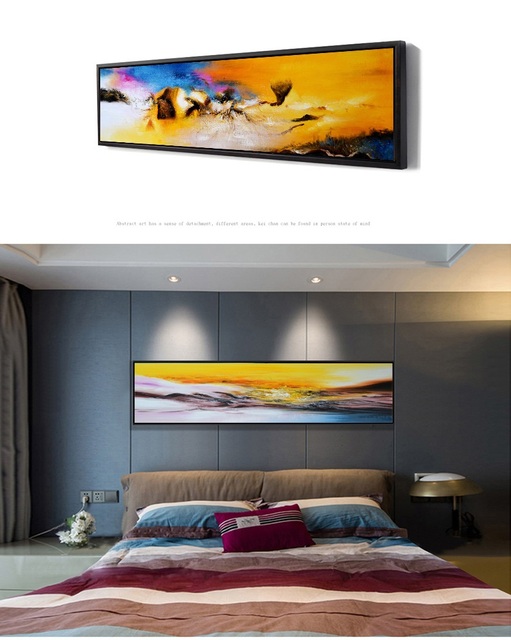 Niestandardowe minimalistyczne malarstwo abstrakcyjne - dekoracyjne obrazy do salonu hotelowego i domowego - Wianko - 8