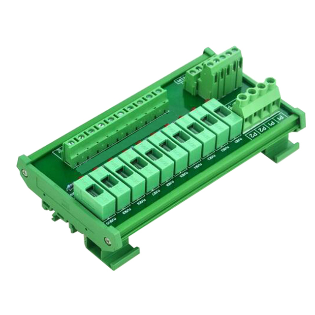 Tabliczka zaciskowa AC/DC 5~48 V do montażu na szynie DIN o 10 pozycjach - produkt z kategorii Bezpieczniki - Wianko - 4