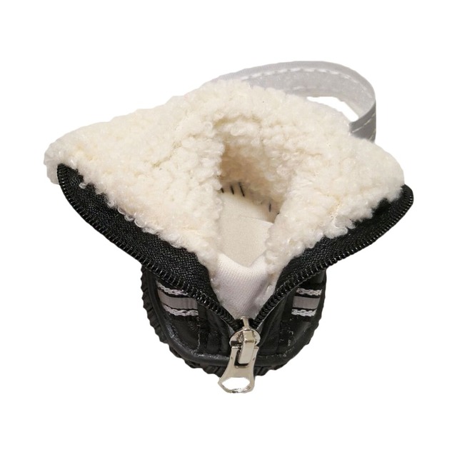 Buty zimowe odblaskowe dla psów, rozmiar S/M, antypoślizgowe, ciepłe - Wianko - 6