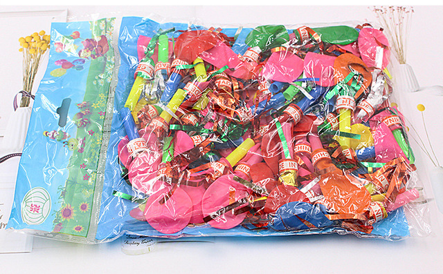 Gwizdki balonowe - 5 sztuk, różne kolory, idealne na urodziny dzieci, dekoracje imprezowe, rekwizyty klaunów - Wianko - 10