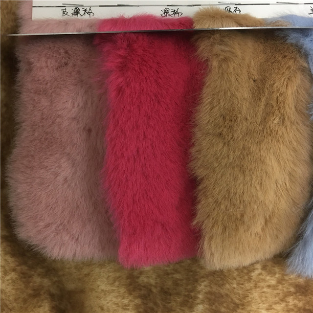Miękki płaski pluszowy królik (1400G, 20mm) - futro odzieżowe - Wianko - 2