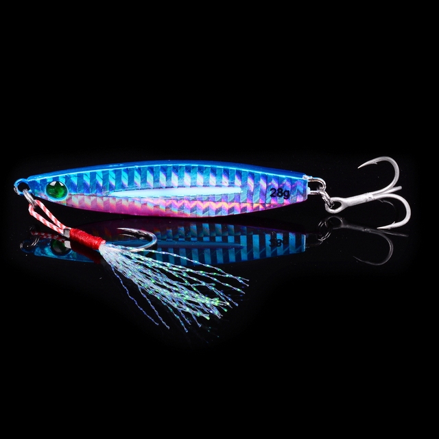 10 sztuk Shore odlew metalowy Jig łyżka morze przynęty 7g-28g Jigging Super twarde ołowiu ryby słonowodne - Wianko - 1