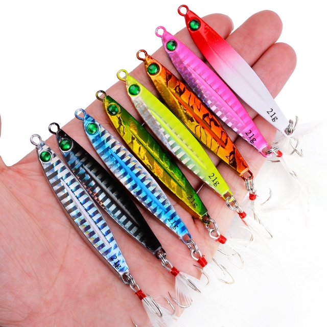 10 sztuk Shore odlew metalowy Jig łyżka morze przynęty 7g-28g Jigging Super twarde ołowiu ryby słonowodne - Wianko - 19