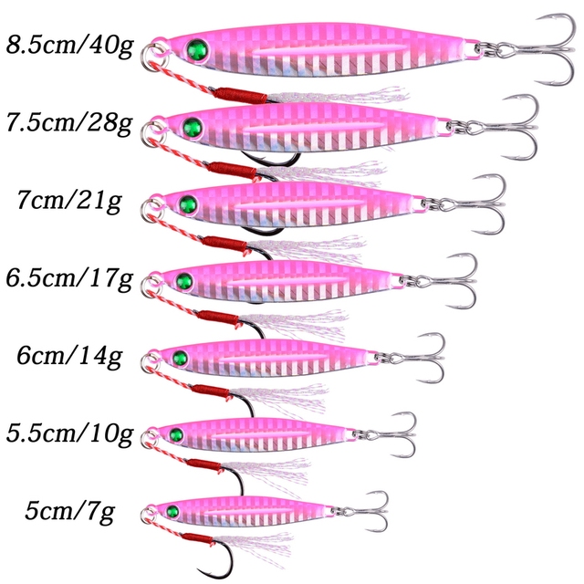 10 sztuk Shore odlew metalowy Jig łyżka morze przynęty 7g-28g Jigging Super twarde ołowiu ryby słonowodne - Wianko - 3