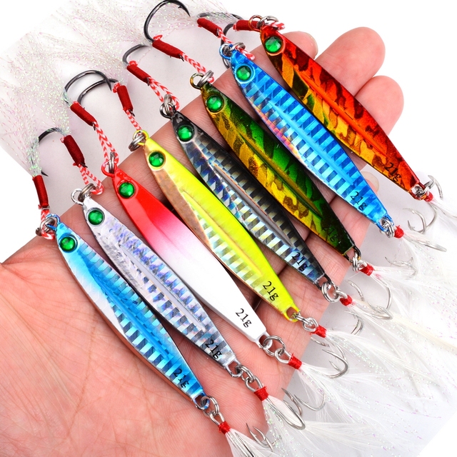 10 sztuk Shore odlew metalowy Jig łyżka morze przynęty 7g-28g Jigging Super twarde ołowiu ryby słonowodne - Wianko - 15