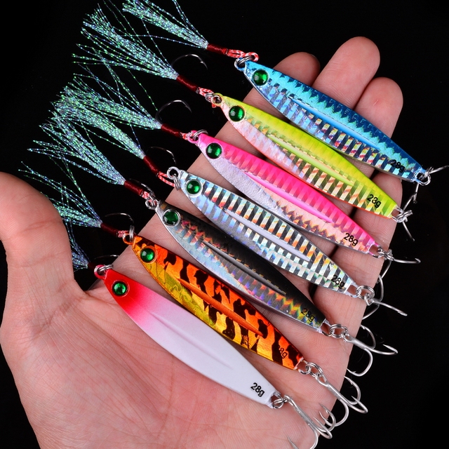 10 sztuk Shore odlew metalowy Jig łyżka morze przynęty 7g-28g Jigging Super twarde ołowiu ryby słonowodne - Wianko - 4