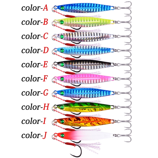 10 sztuk Shore odlew metalowy Jig łyżka morze przynęty 7g-28g Jigging Super twarde ołowiu ryby słonowodne - Wianko - 2