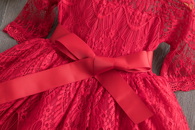 Sukienka księżniczki Tutu z koronką dla dziewczyn 3-8 lat na imprezę, wakacje i codzienne noszenie - Wianko - 22