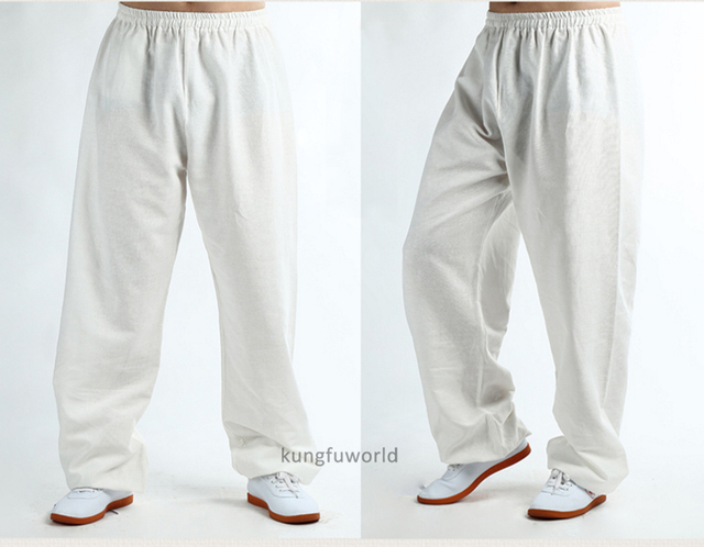 Spodnie do sztuk walki Tai Chi Kung Fu Shaolin Wushu - Gruba bawełna, wysoka jakość - Wianko - 3