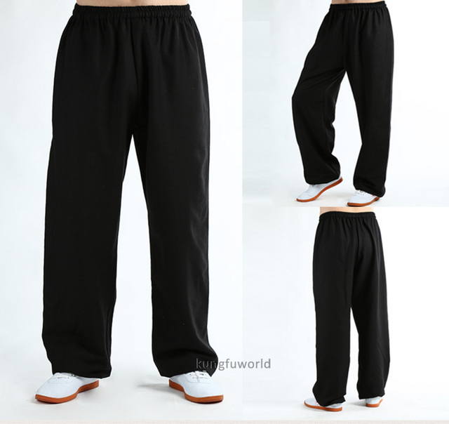 Spodnie do sztuk walki Tai Chi Kung Fu Shaolin Wushu - Gruba bawełna, wysoka jakość - Wianko - 5