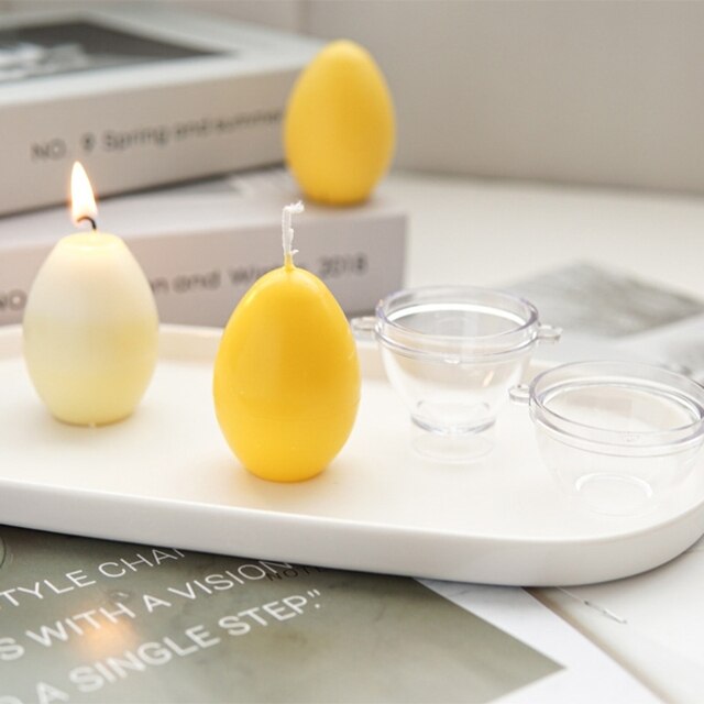 Plastikowe formy do odlewania świec w kształcie jajek - unikalne pisanki dla twórczych dekoracji wielkanocnych - Wianko - 3