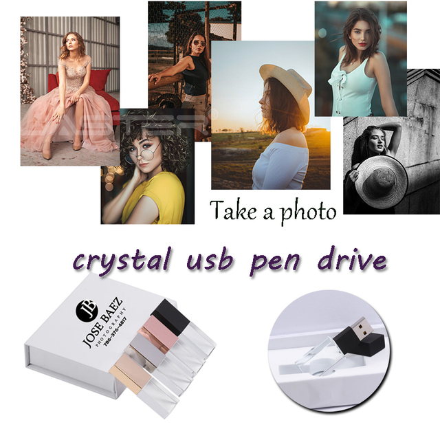 Pendrive USB 3.0 JASTER Crystal z grawerowanym logotypem, 4GB-64GB - Wianko - 10