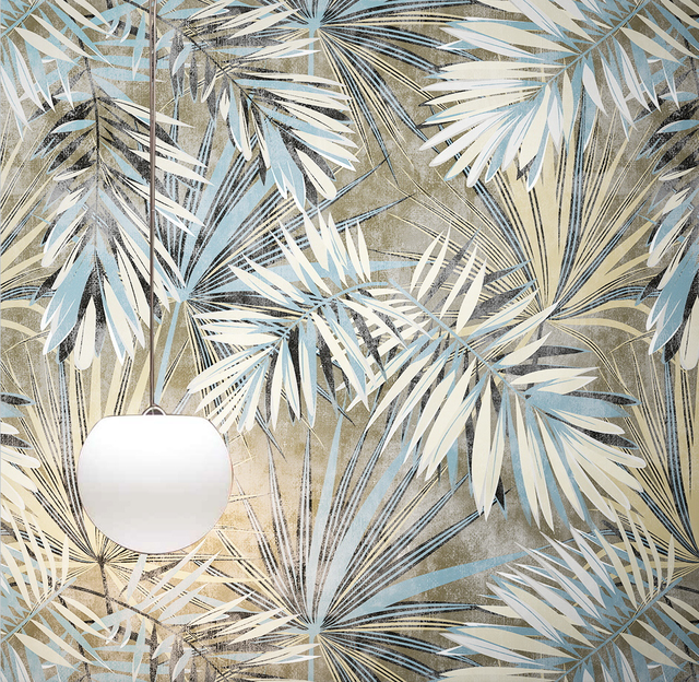 Niestandardowa tapeta w stylu nordyckim z prostym, nawilżającym wzorem liści – dekoracyjny dodatek do salonu - Wianko - 6