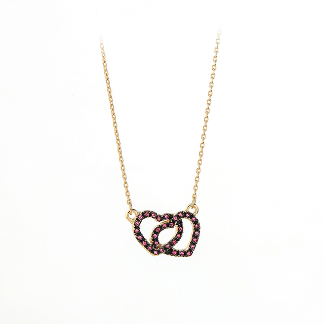 Romantyczny naszyjnik z wisiorkiem Hollow Love Heart - biżuteria koreańska dla kobiet - Wianko - 12