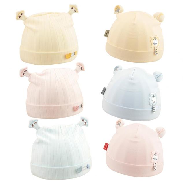 Jesienny kapelusz dziecięcy, elastyczny, 3 kolory, unisex, 0-3 miesiące - Wianko - 6
