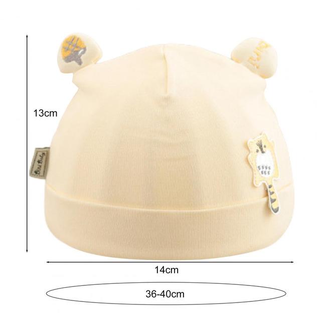 Jesienny kapelusz dziecięcy, elastyczny, 3 kolory, unisex, 0-3 miesiące - Wianko - 2