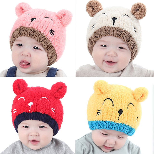Nowa czapka dla niemowląt, dzieci – miękki kapelusz dzianinowy, idealny na zdjęcia, dla chłopców i dziewczynek (kod: #A20) - Wianko - 2