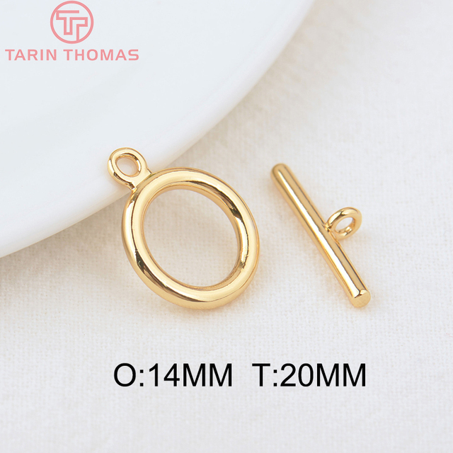 Zestaw 6 okrągłych mosiężnych bransoletek, platerowanych 24K złotym kolorem, o średnicy zewnętrznej 14 mm i grubości 20 mm, z otworem o średnicy 2 mm - wysokiej jakości akcesoria do biżuterii DIY - Wianko - 13